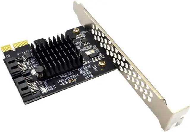 Alt view image 3 of 4 - Add On Card Controller SATA 3 PCIE SATA3 PCIE/PCI-E SATA Card/Expansion/Multiplier PCI Express SATA Port Marvell 88SE9125