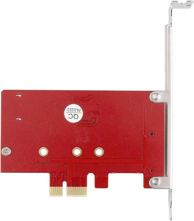 Alt view image 3 of 5 - PCIe X1 to M.2(NGFF) + SATA 6G (HDD/SSD) with Standard Profile Bracket,ASM1061 Chipset PCI-Express to B Key M.2 SATA SSD 2280 2260 2242 2230 w/ SATA III Port
