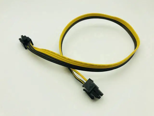 Alt view image 3 of 3 - 10PCS 6Pin Power Supply Cable Adapter PCIe PCI-Express Extension Cable 6 Pin Male to Male Cables 18AWG Line for BTC Mining Miner
