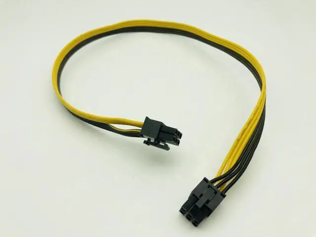 Alt view image 2 of 3 - 10PCS 6Pin Power Supply Cable Adapter PCIe PCI-Express Extension Cable 6 Pin Male to Male Cables 18AWG Line for BTC Mining Miner