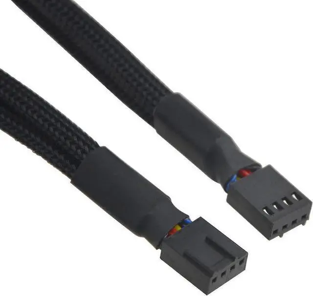 Alt view image 3 of 7 - 5 PCS Fan Splitter Cable 4 Pin Y Splitter 1 to 3 Converter PC Fan Power Extension Cable for PWM Fan Case Computer ATX Case