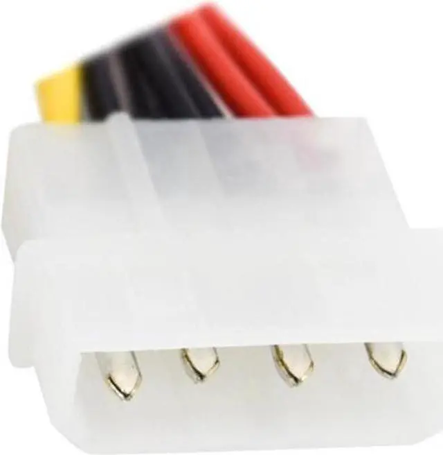 Alt view image 3 of 5 - 18AWG 8 inches Power Supply IDE 4-pin Molex LP4 Male to 2 x Female Power Splitter Cable