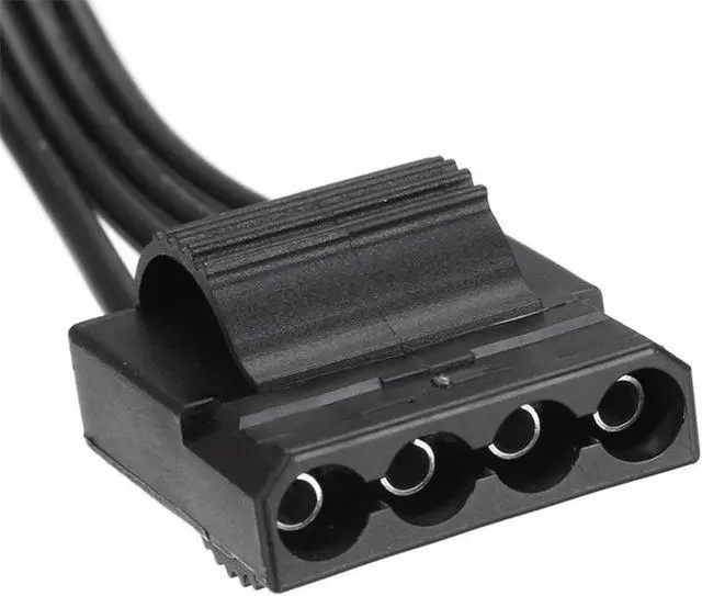 Alt view image 3 of 6 - 6Pin Male 1 to 3 IDE Female Power Supply Splitter Extension Cable for Molex 4Pin Port Multiplier