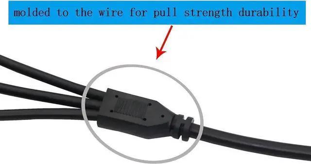 Alt view image 4 of 7 - 35cm 5.5x2.1mm DC Plug to 3 x 3 Pin or 4 Pin Computer PC Case Fan Power Splitter Adapter Cable