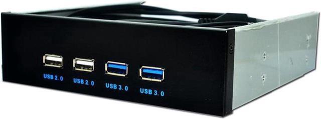 Alt view image 2 of 3 - PC Case 5.25 inch front panel 4 Ports USB Hub,2 Ports USB 3.0 & 2 Ports USB 2.0,2.6ft USB Type A Female to motherboard Adapter Cable