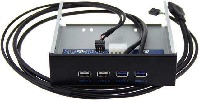 Main image of PC Case 5.25 inch front panel 4 Ports USB Hub,2 Ports USB 3.0 & 2 Ports USB 2.0,2.6ft USB Type A Female to motherboard Adapter Cable
