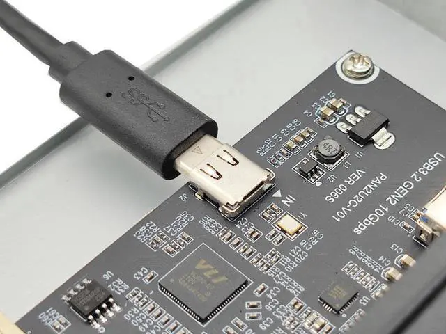 Alt view image 7 of 7 - USB 3.2 10Gbps USB Front Panel Hub 5.25 inch Bay 2x Type-C and 2x USB-A 4 Ports USB Computer Case Expansion Adapter,USB 3.2 Motherboard Header 20Pin Key-A Type-E to 4 USB Splitter Adapter -2.6FT Cable