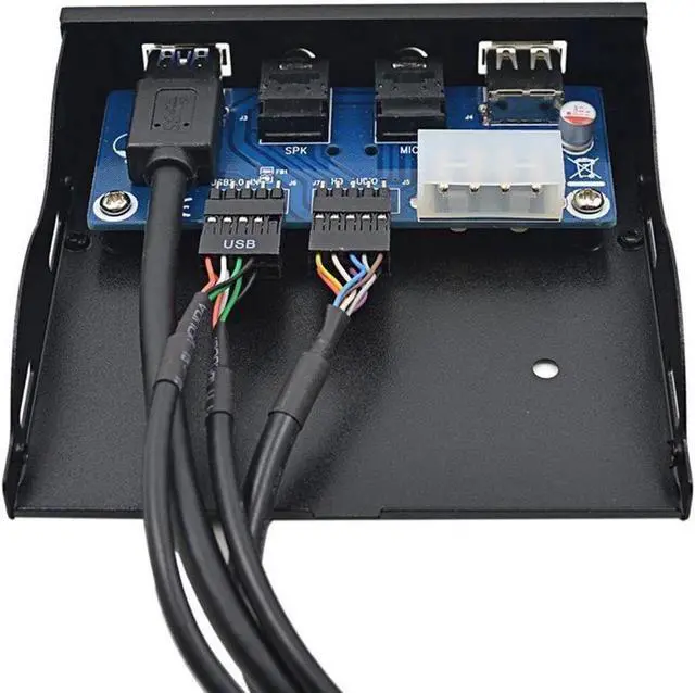 Alt view image 4 of 6 - PC Case 3.5 inch front panel 4 Ports USB Hub,2 Ports USB 3.0 & 2 Ports USB 2.0,2ft USB Type A Female to motherboard Adapter Cable