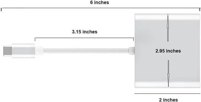 Alt view image 4 of 7 - 3-in-1 USB Type-C to USB-C DP Charging + VGA 1080p +USB 3.0 Port Multiport Adapter Converter (DP Alt Mode) for Macbook/MacBook Pro/Chromebook Pixel/XPS 13/Yoga 920/Samsung S9