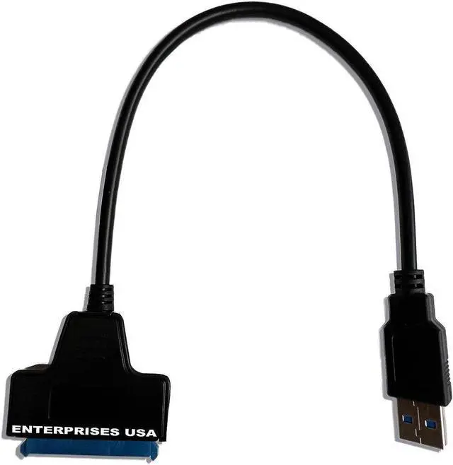 Alt view image 4 of 7 - SATA to USB Cable USB 3.0 to SATA III Hard Drive Adapter Converter for 2.5 Inch SSD & HDD Data Transfer Support UASP (Black) Enterprises USA