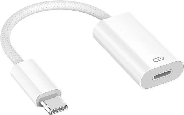 Main image of USB C to Lightning Audio Adapter USB C Male to Female Lightning 100W Fast Charing/Data/Music/Phone Call Compatitable with /Phone 15/15 Plus/15 Pro/15 Pro Max/i-Pad