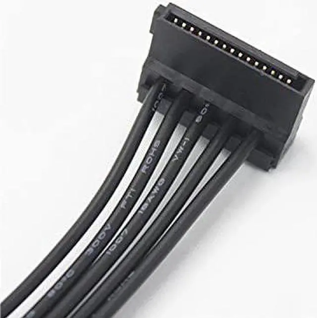 Alt view image 4 of 5 - 15 PIN Sata Power Splitter(2Packs) 15 Pin Sata to 5 Sata Power Splitter Adapter Cable- 21 Inches
