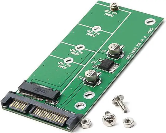 Main image of NGFF M.2 to SATA3 Adapter Card,SATA III 6Gbps to M2 SSD Converter Adapter Card Compatible with 2230/2242/2260/2280mm B-key & B+M Key SATA Bus M2 SSD
