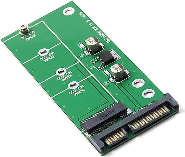Alt view image 2 of 5 - NGFF M.2 to SATA3 Adapter Card,SATA III 6Gbps to M2 SSD Converter Adapter Card Compatible with 2230/2242/2260/2280mm B-key & B+M Key SATA Bus M2 SSD