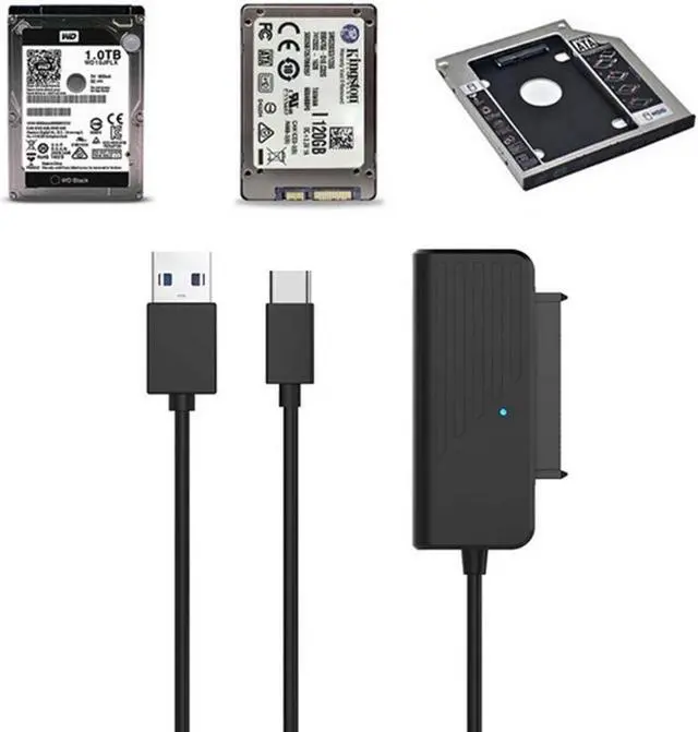 Alt view image 2 of 3 - SATA to USB 3.0 Adapter Type C to SATA Cable 5Gbps High Speed Data Transmission For 2.5 Inch HDD Hard Drive SATA Adapter