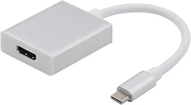 Main image of USB C TO HDMI Adapter - USB 3.1 Type C (USB-C) to HDMI 4K2K@30Hz Adapter (Thunderbolt 3), DP Alt Mode Converter w/ Aluminium Case for 2017 MacBook Pro/Samsung Galaxy S8 - Silver