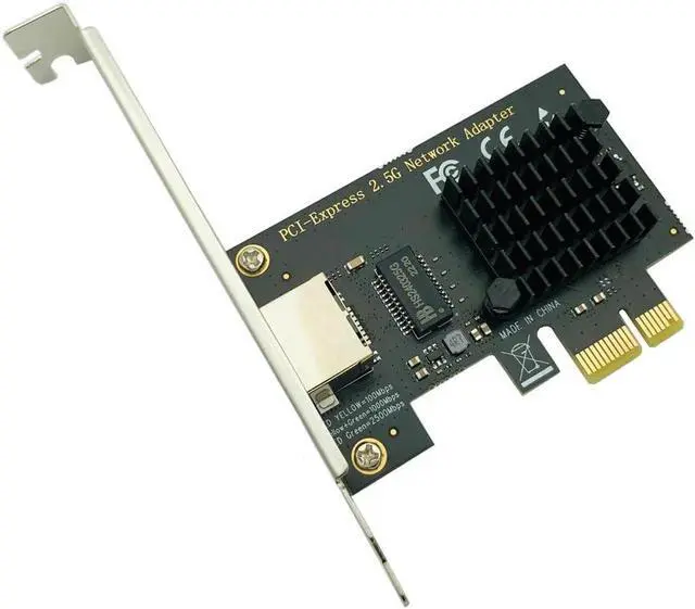 Alt view image 4 of 5 - 2.5Gbase-T Pcie Network Adapter intel I225V 2.5G/1G/100Mbps PCI Express Gigabit Ethernet Card RJ45 LAN Adapter Converter