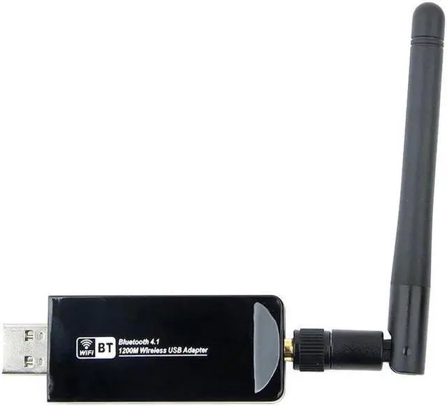Alt view image 4 of 5 - 2IN1 Dual Band 1200Mbps Bluetooth 4.1 Wireless USB 3.0 Wifi Adapter 2.4G/5Ghz Realtek RTL8822BU Network Card Dongle w/Antenna