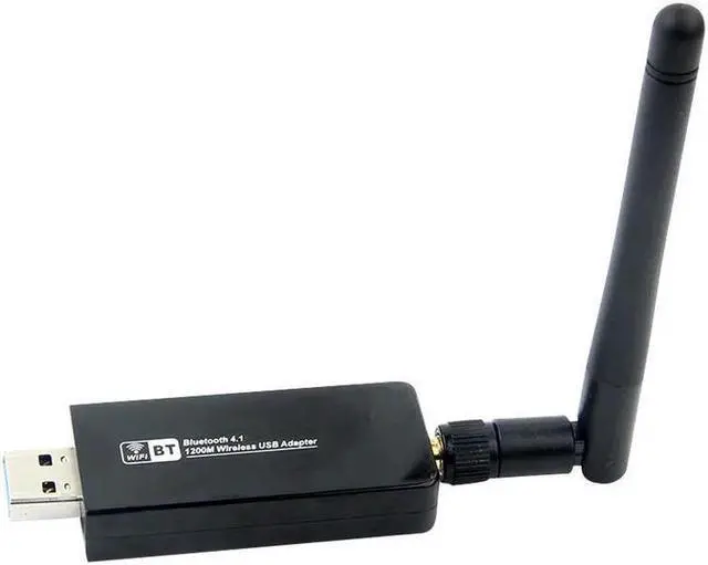 Alt view image 2 of 5 - 2IN1 Dual Band 1200Mbps Bluetooth 4.1 Wireless USB 3.0 Wifi Adapter 2.4G/5Ghz Realtek RTL8822BU Network Card Dongle w/Antenna
