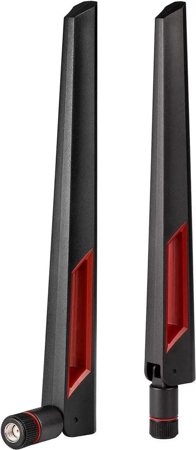 Alt view image 6 of 6 - WiFi Antenna with RP-SMA Male Connector, 2.4GHz 5GHz 5.8GHz Dual Band Antenna for PCI-E WiFi Network Card USB Wireless Camera Router Hotspot etc. 2pcs