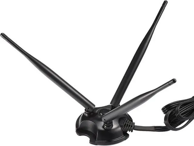 Alt view image 7 of 7 - 2.4GHz 5GHz Dual Band WiFi Antenna, Triple RP-SMA Antenna Magnetic Base for PC Desktop Computer, PCIe WiFi Card, WiFi Wireless Router, Mobile Hotspot, External WiFi USB Adapter