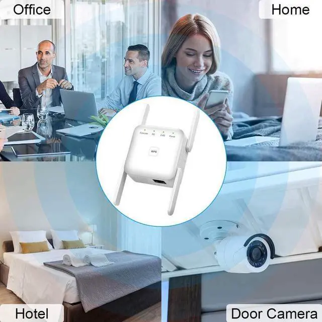 Alt view image 7 of 7 - WiFi Extender, Covers Up to 2152 Sq.ft and 20 Devices, Up to 1200Mbps Dual Band WiFi Range Extender, WiFi Booster to Extend Range of WiFi Internet Connection