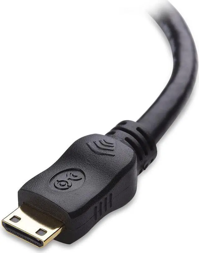 Alt view image 5 of 6 - 2-Pack Mini HDMI to HDMI Adapter (HDMI to Mini HDMI Adapter) 6 Inches with 4K and HDR Support for Raspberry Pi Zero and More