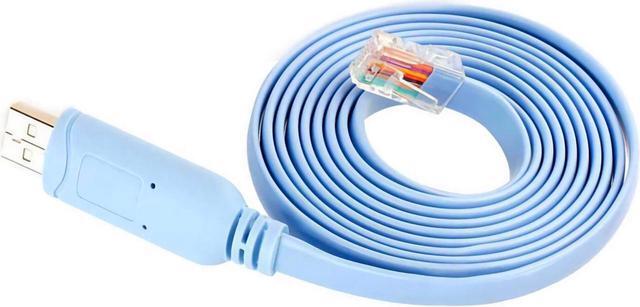 Alt view image 2 of 7 - FTDI Chip USB to RJ45 RS232 Console Adapter Serial Cable for Routers/Switches/Firewall/Servers CISCO NETGEAR HP LINKSYS JUNIPER Network Equipment,6FT