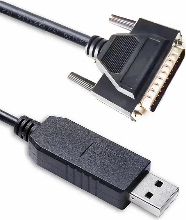 Alt view image 2 of 5 - USB to RS232 DB25 Adapter Serial Cable for Fanuc CNC PLC Communication, USB Programming Cable for DNCLink Configuration Copy Setting, FTDI Chip Inside