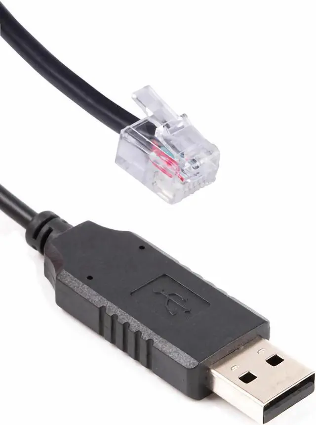 Alt view image 2 of 6 - USB RS232 to RJ11 RJ12 6P6C Programming Cable for Keyence PLC to PC Communication, FTDI Chip Built-in