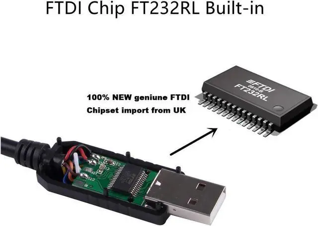 Alt view image 6 of 6 - USB to RS232 DB25 Male Serial Cable for Epson Printer TM-T88V,Null Modem FTDI Driver Programming Cable for Epson Printer TM-T88V