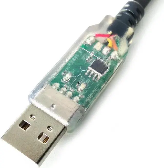 Alt view image 3 of 5 - FTDI USB-RS232-WE-1800-BT Cable, USB-RS232-WE USB to RS232 Serial Cable,1.8M, Wire END (5V)