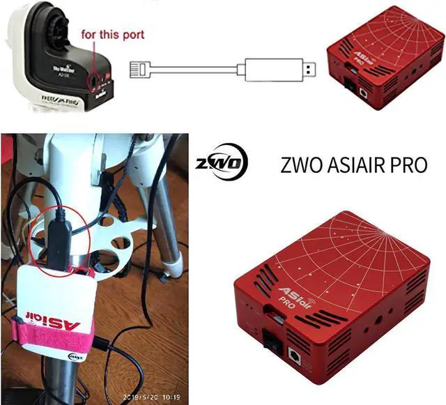 Alt view image 4 of 5 - USB to RJ12 6P6C Console Cable for Skywatcher Telescope AZGTI Mount/AZGTE Mount Control Cable Connecting to PC/ EQMOD /Asiair Pro,6ft