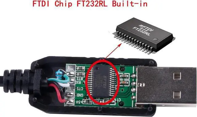 Alt view image 4 of 5 - USB to RS232 RJ11 RJ12 6P6C Serial Programming Cable for Spectra POS Card Reader PR608