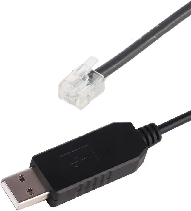 Main image of USB to RS232 RJ11 RJ12 6P6C Serial Programming Cable for Spectra POS Card Reader PR608