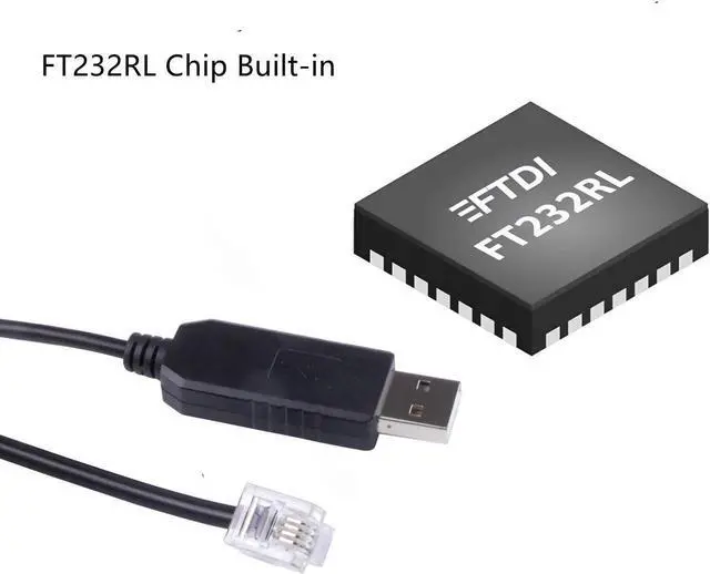 Alt view image 2 of 6 - USB to RS232 RJ9 Console Cable for ioptron Mount and HC Go2Nova, USB Firmware Upgrade Cable, for iEQ30 Pro, ZEQ25GT/ZEQ25/CEM120/CEM40/CEM60/CEM60EC/CEM25p, SmartEQ/SmartEQ Pro,6ft