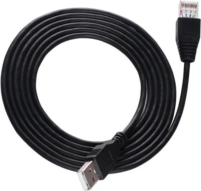 Main image of USB to RJ50 Console Cable for APC Smart UPS QNAP NAS Cord Replacement, Compatible with Synology APC 350 ES, Back-UPS pro 700,750 BE500R, NS-1080, BR1000G (AP9827 and 940-0127B)