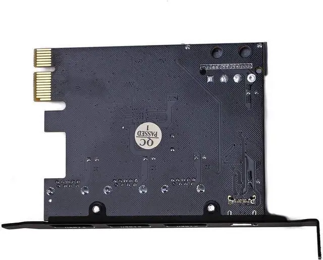 Alt view image 3 of 5 - PCI Express(PCIe) to USB 3.0 Type C +Type A Expansion Card,PCI-E to USB Add-on Cards with 4 Ports USB 15 Pin SATA Power Connector for Desktop PC