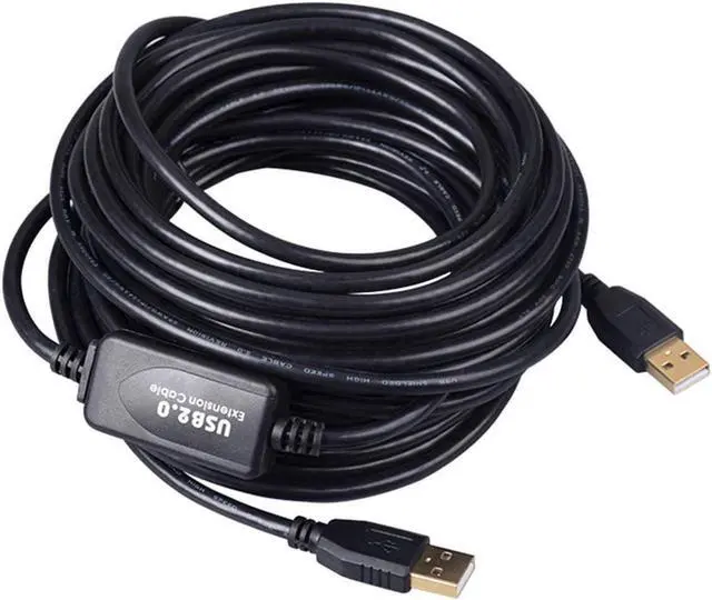 Main image of USB Cable 100Ft, USB A to A, Tanbin USB to USB Cord USB Male to Male USB 2.0 Cable Type A Male to Type A Male for Data Transfer Hard Drive Enclosures, Printers, Modems, Cameras