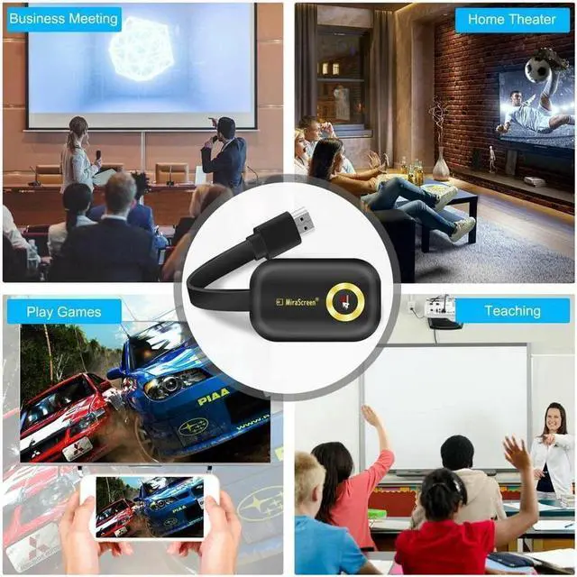 Alt view image 4 of 5 - 4K WIFI 1080P Wireless Display TV Dongle Adapter HDMI Receiver Airplay Miracast