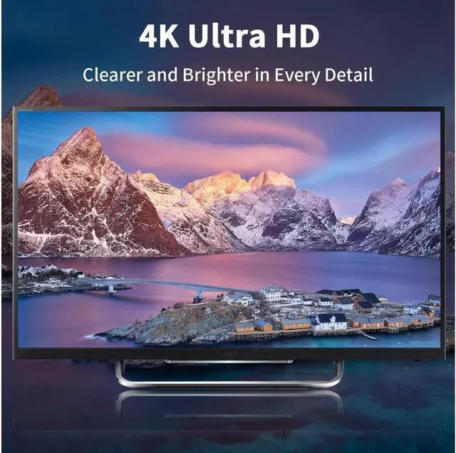 Alt view image 4 of 7 - Mini DisplayPort to HDMI Adapter 4K Mini DP to HDMI Adapter Male to Female Mini Display Port to HDMI Converter Gold Plated Adapter for MacBook Microsoft Surface Pro 2pack