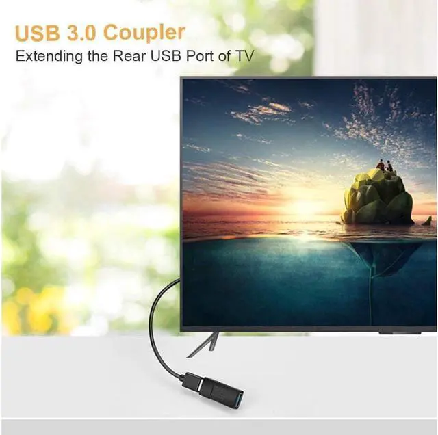 Alt view image 5 of 6 - USB 3.0 Coupler CableCreation 2 Pack USB to USB Adapter USB 3.0 Female to Female Extension Adapter Black