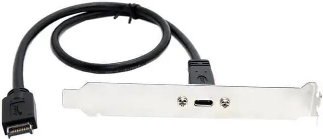 Alt view image 3 of 3 - USB 3.1 Type-E Motherboard Front Panel Header Connector to USB-C Back Panel Extension Cable - 40cm