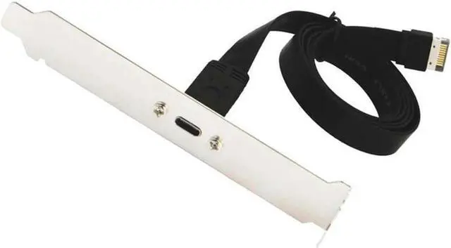 Main image of USB 3.1 Type C Front Panel Header Extension Cable,Type E to USB 3.1 Type C Cable,Internal Adapter Cable,with Panel(50cm)