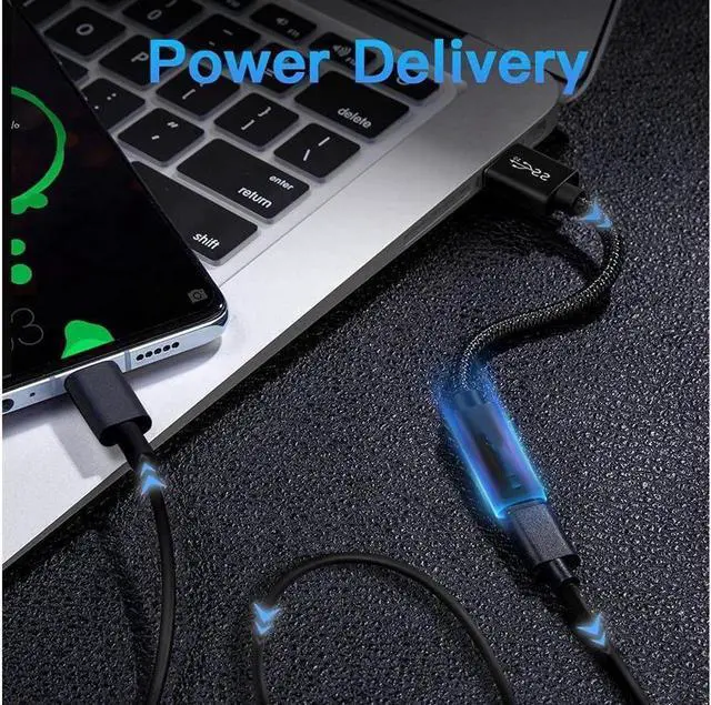 Alt view image 2 of 7 - [10Gbps] USB C Female to USB Male Adapter Cable Electop USB 3.1 GEN 2 USB C Converter Support Double Sided 10Gbps Data Transfer & Power Charging USB A 3.1 to USB-C Cable