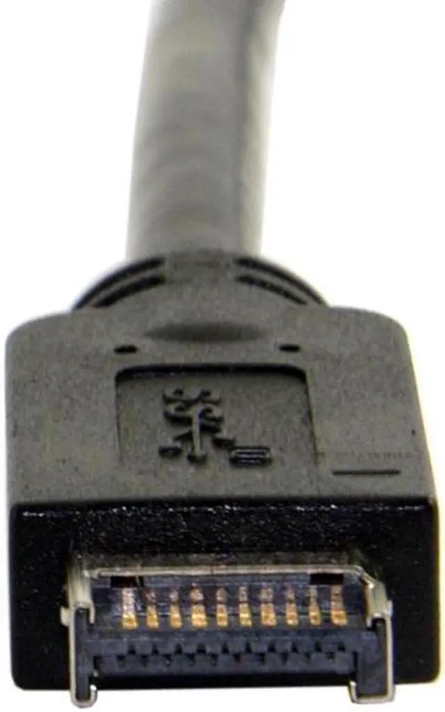 Alt view image 2 of 6 - Motherboard USB 3.1 Header Male to USB-C Type-C Female Extension Cable 50cm with Back Panel Mount Bracket