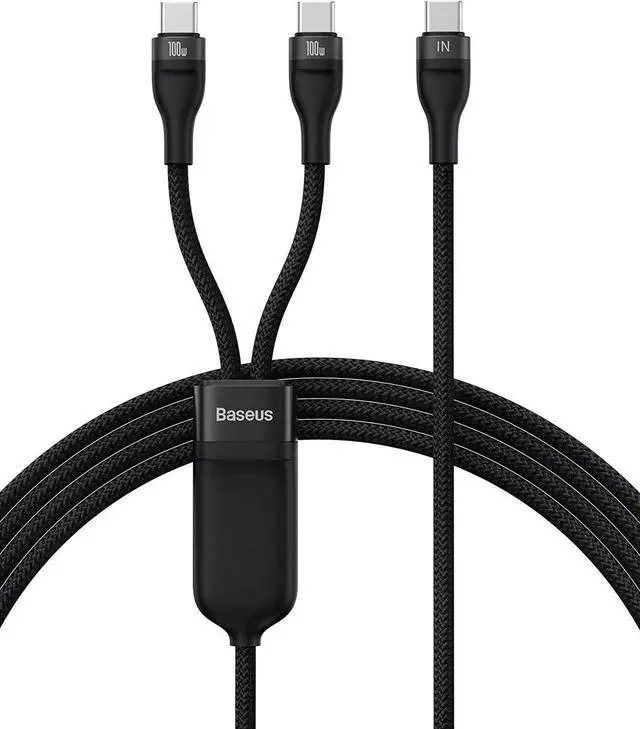 Main image of USB C Cable 100W 4.9FT 5A Type C Charger Cable Fast Charging 2 in 1 Multi Charging Cable, Nylon Braided USB C to USB C Cable for AIR/Mini 6 MacBook Galaxy S22 21 S10 Note