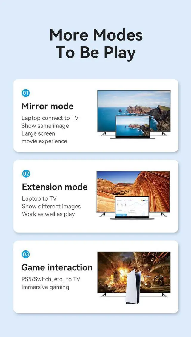 Alt view image 7 of 7 - 4K 120Hz HDMI to HDMI Fiber Optic Cable, 48Gbps High Speed 3D 8K@60Hz 4K@120Hz 144Hz HDMI Cord eARC HDR10 HDCP 2.2&2.3 -for Laptop,Game Monitor,PS3,PS4,Blu-ray - 16FT, Silver