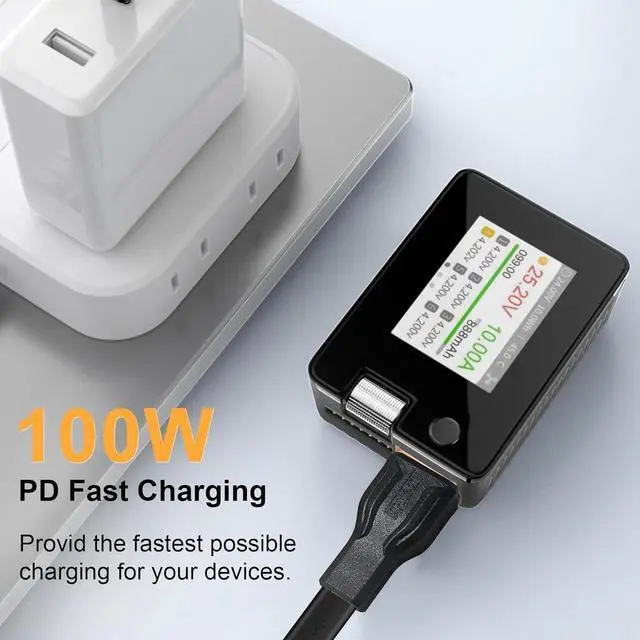 Alt view image 6 of 7 - 5Pack XT60 Female to USB C Female Adapter, USB C to XT60 Adapter PD 100W 20V/5A Charging Extension Adapter for Model, Energy Storage Power, Outdoor Power, Monitor Power