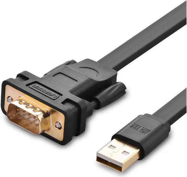 Main image of UGREEN USB 2.0 to RS232 DB9 Serial Cable Male A Converter Adapter with FTDI Chipset for Windows 10, 8.1, 8, 7, Vista, XP, 2000, Linux and Mac OS X 10.6 and Above (6ft)